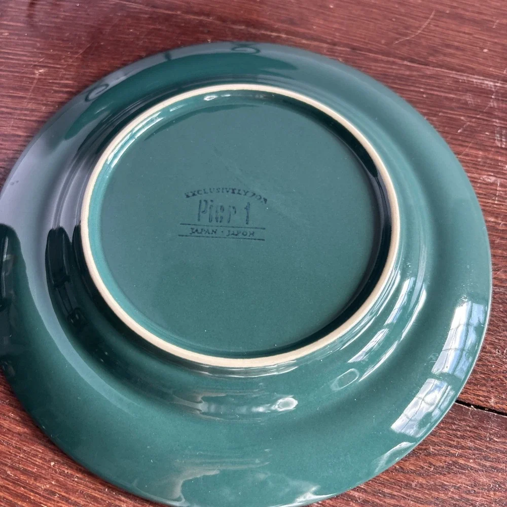 Set Of 2 Retired Pier 1 FESTIVE Teal Green 8